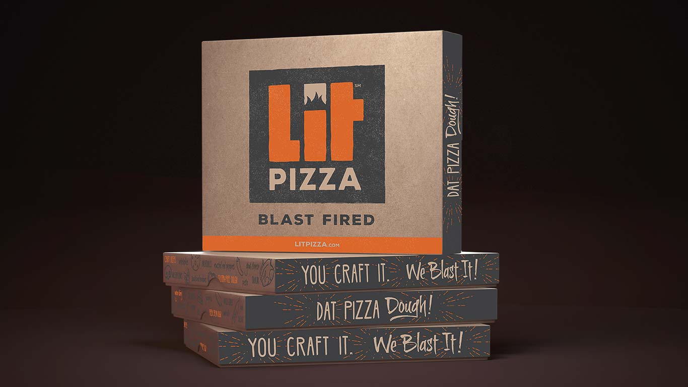 lit pizza boxes