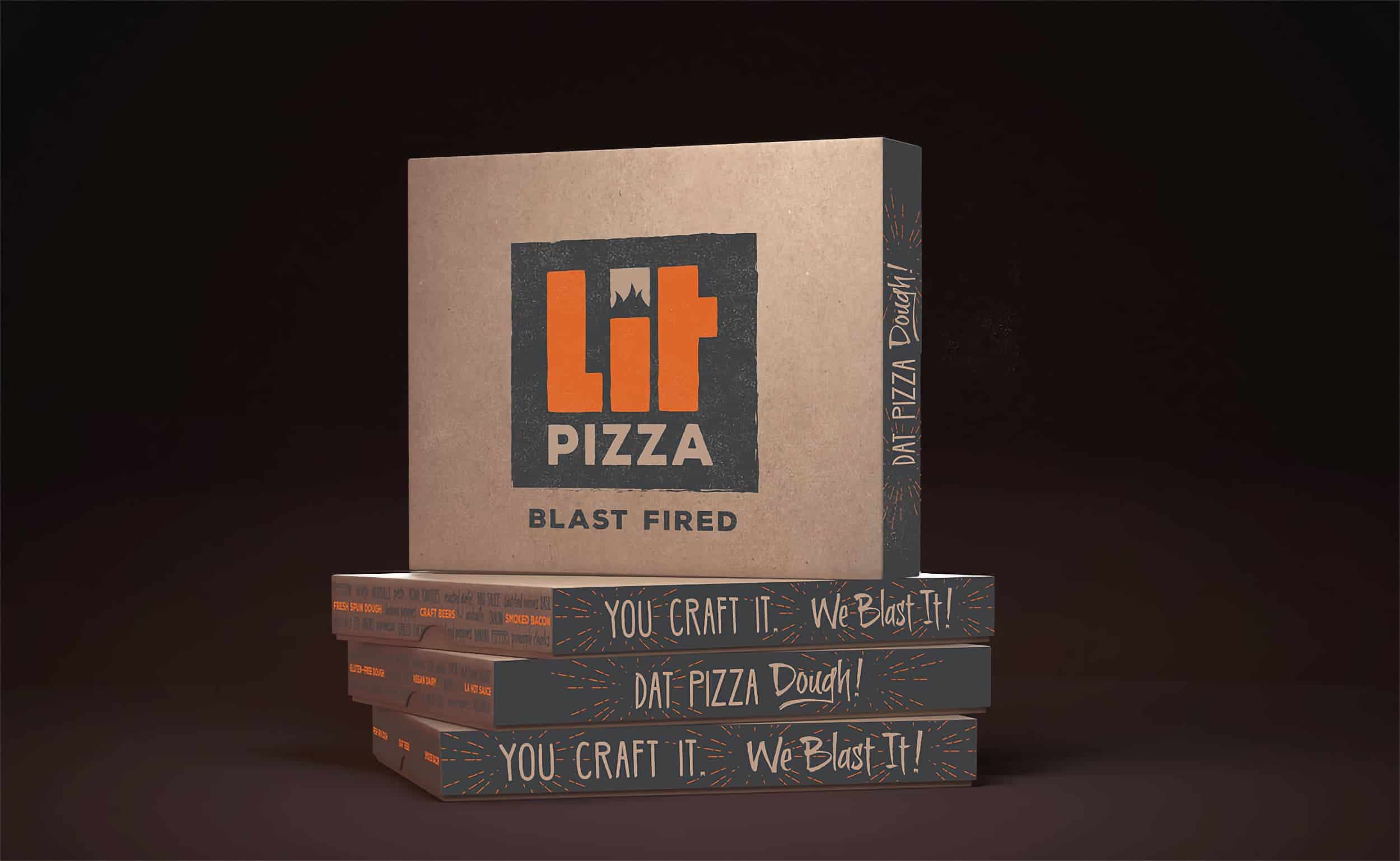 Lit Pizza Boxes