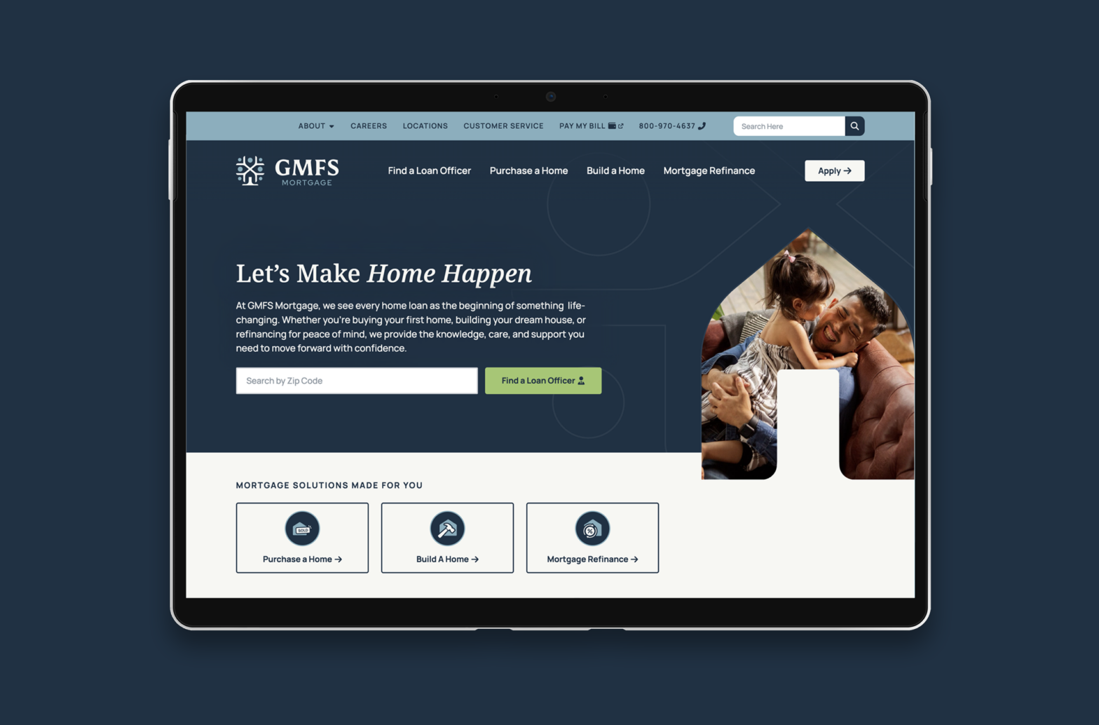 A new website design for GMFS