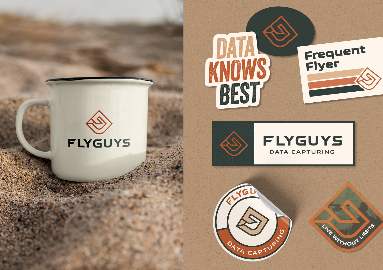 flyguys mug and stickers